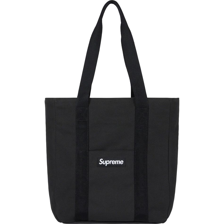 Bolsas Supreme Canvas Tote Negras | Supreme 464PQ